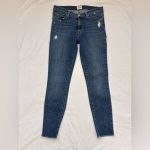 Hudson Distressed Blue Skinny Jeans